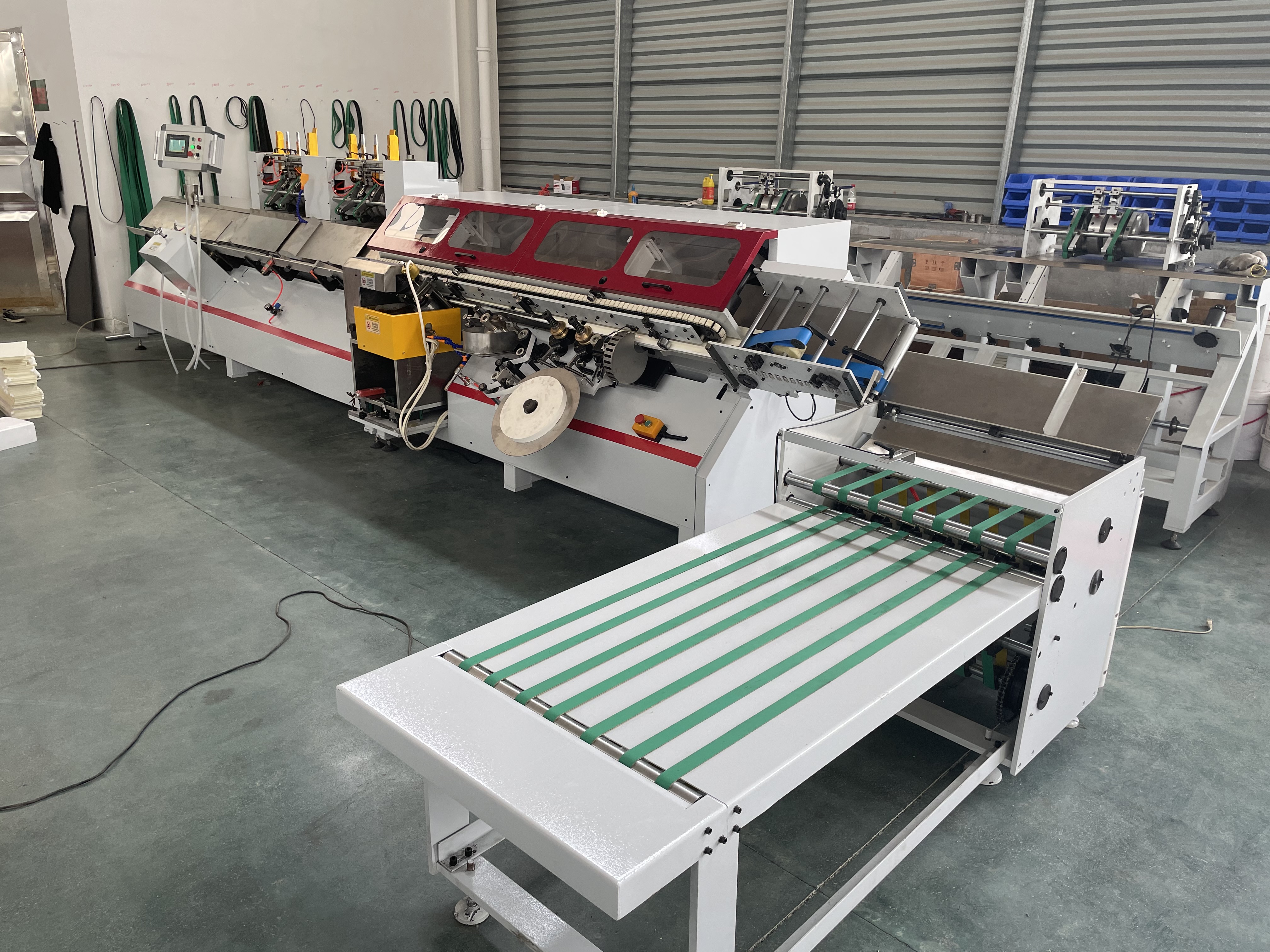 Hot Melt Glue Paper Tape Binding Machine With End Papering Machine
