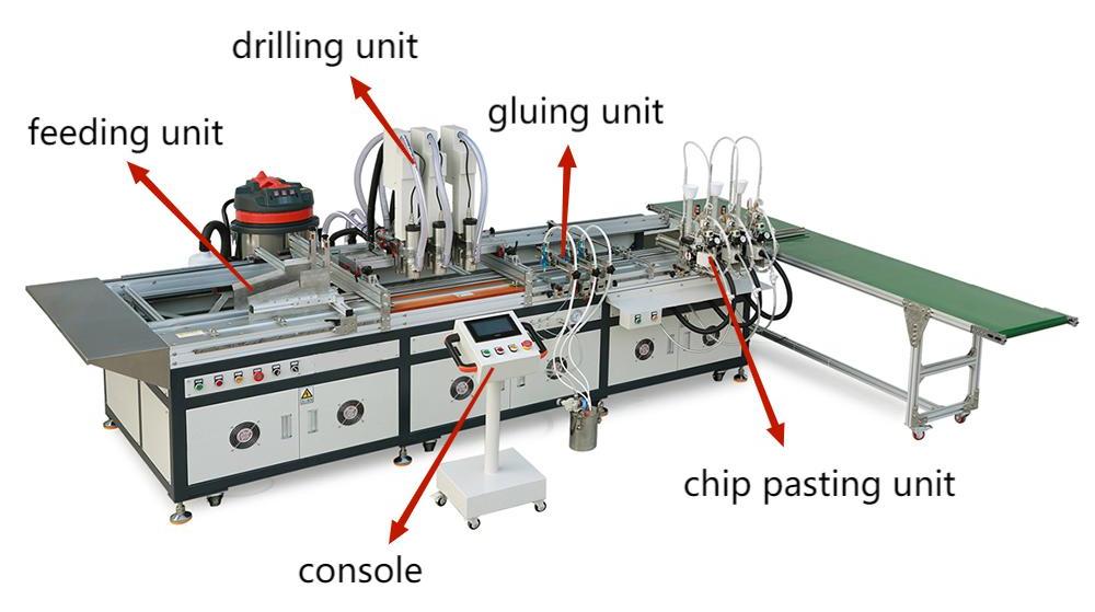 Automatic Magnet Pasting with Drill Machine Automatic Magnet Pasting with Drill Machine