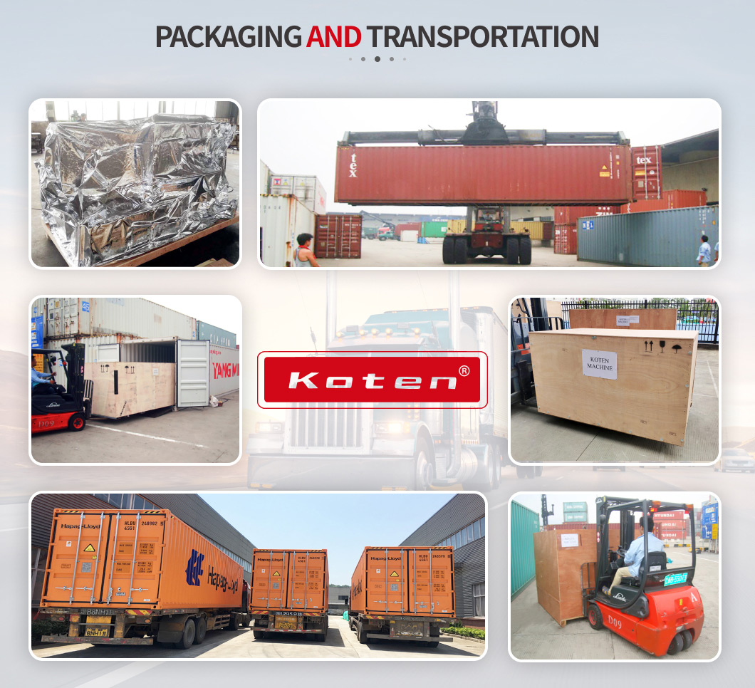 Packaging and crating area for overseas shipment