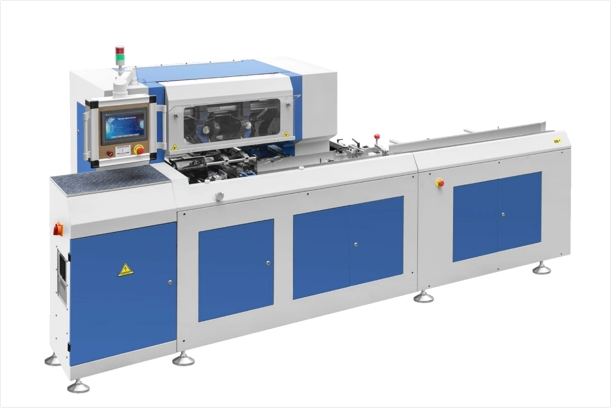 Reel to Sheets Cutting, Glue Binding and Trimming Production Line