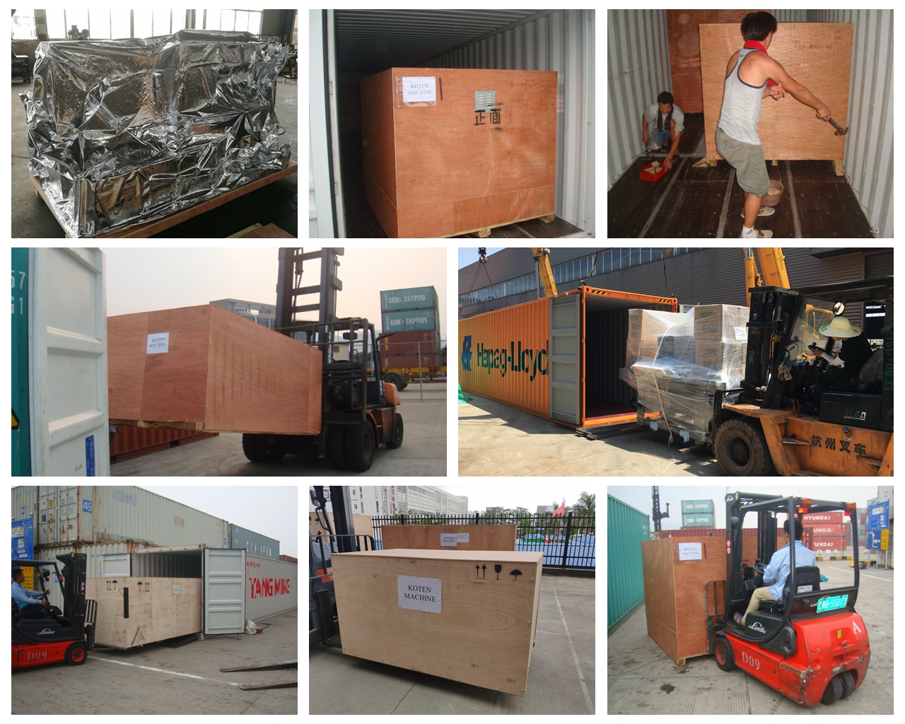 Paper Hole Punching Machine Container loading process for paper hole punching machines