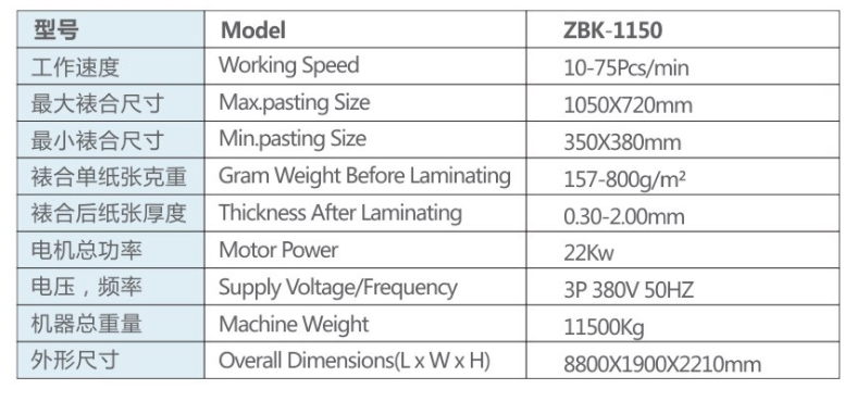 Cardboard Laminating Machine 