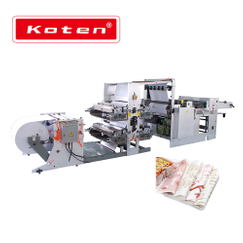 Paper Flexo Printing Machine For Hamburger Fast Food Packaging Paper, Shopping Bag Paper Flexographic Printing With Cross Cutting And Middle Slitting