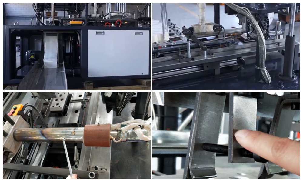 Automatic paper lunch box forming machine(mechanical)