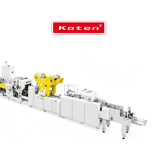 Automatic sheet fed paper bag making machine 