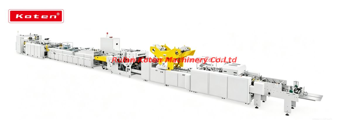 Automatic sheet fed paper bag making machine 