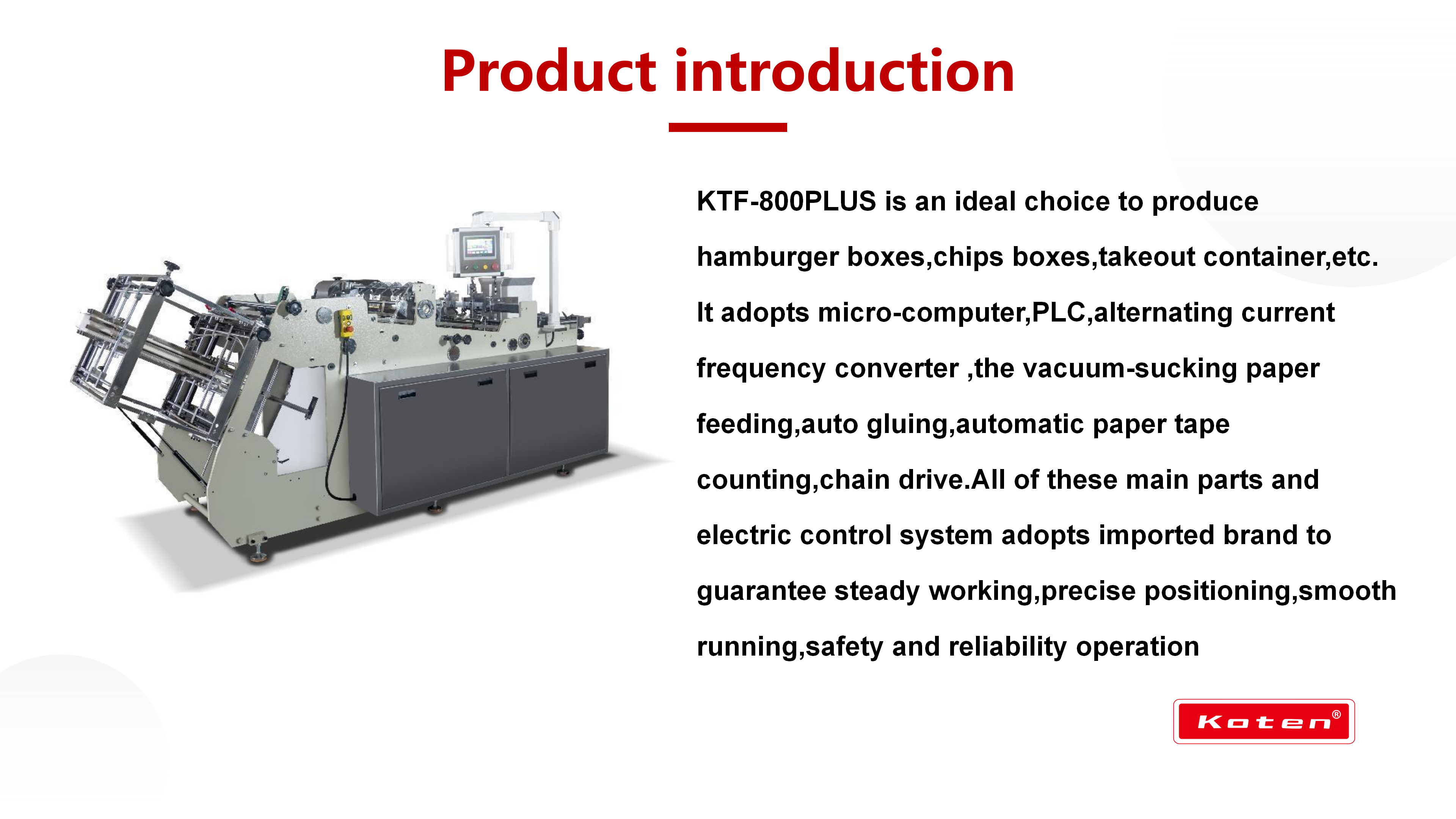 KTF-800PLUS Hamburger box making machine_01