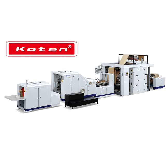 4 Color Printing Automatic Square Bottom Paper Bag Making Machine