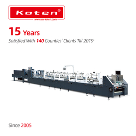 High Speed Paper Box Folding Gluing Machine With 350m/min.