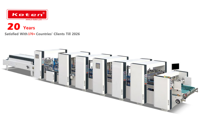 Fully Automatic High-speed 4 & 6-corner Long-format Folder-Gluer