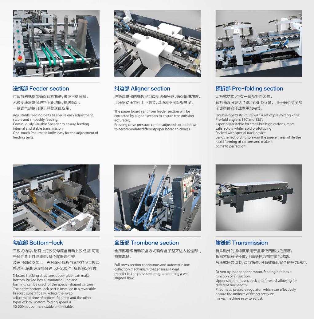 Paper Box Folder Gluer 