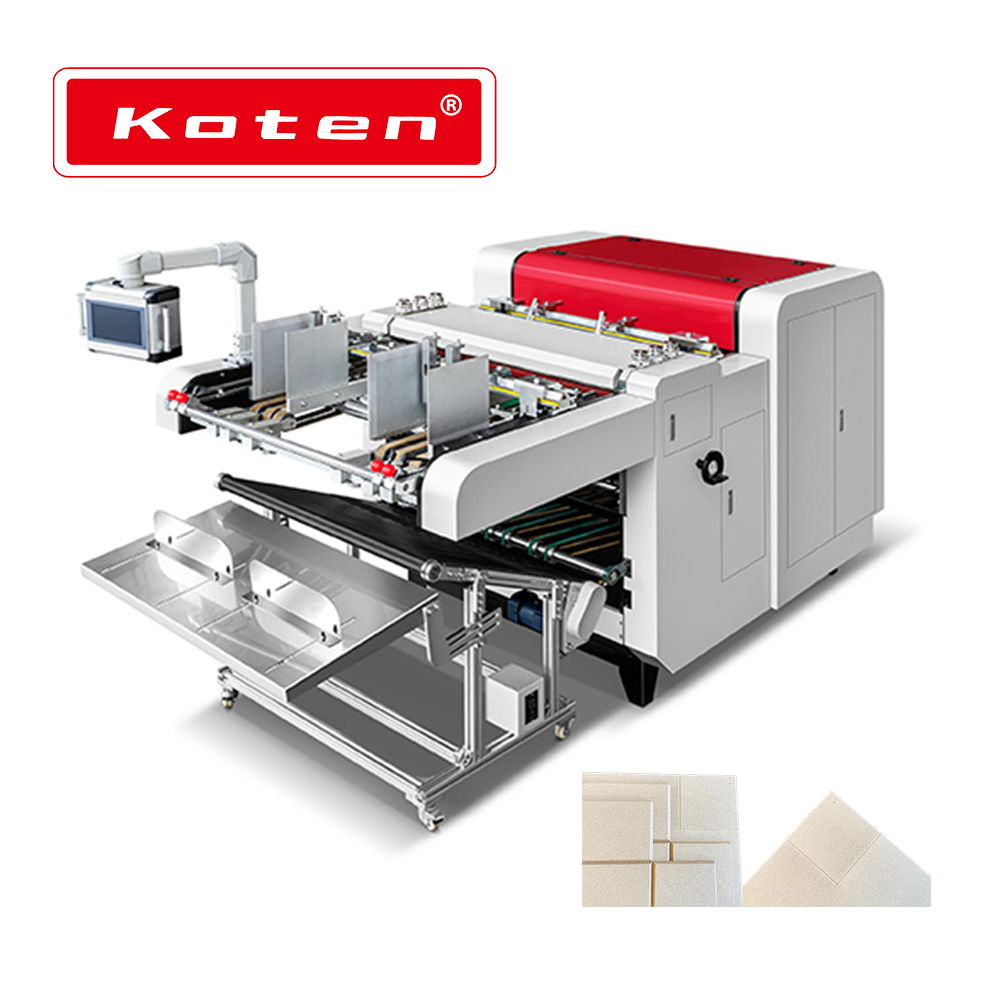 Automatic V cutter Cardboard Slotting Machine With Four Corner Cutting Functions