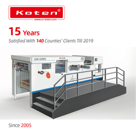 Automatic Die Cutting Creasing Machine With Auto Stripping Model AEM-1080Q