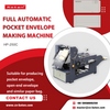 Pocket Envelope Making Machine for Paper Letter Envelope/Red Envelope/Velvet Red Packet/Medicine Package /chinese Style Envelope / Mail Making Forming Machine HP