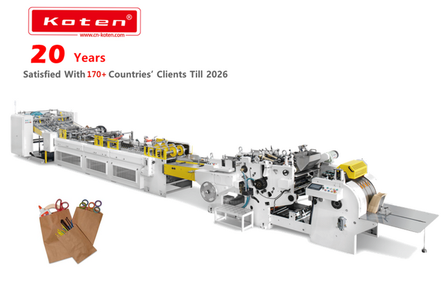  Automatic Square Bottom Sheeted Paper Bag Making Machine 