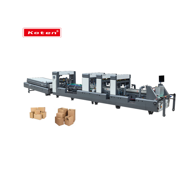 All Servo Drive Lock Bottom Corrugated Folder Gluer Machine